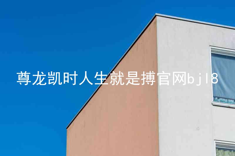 尊龙凯时人生就是搏官网bjl8